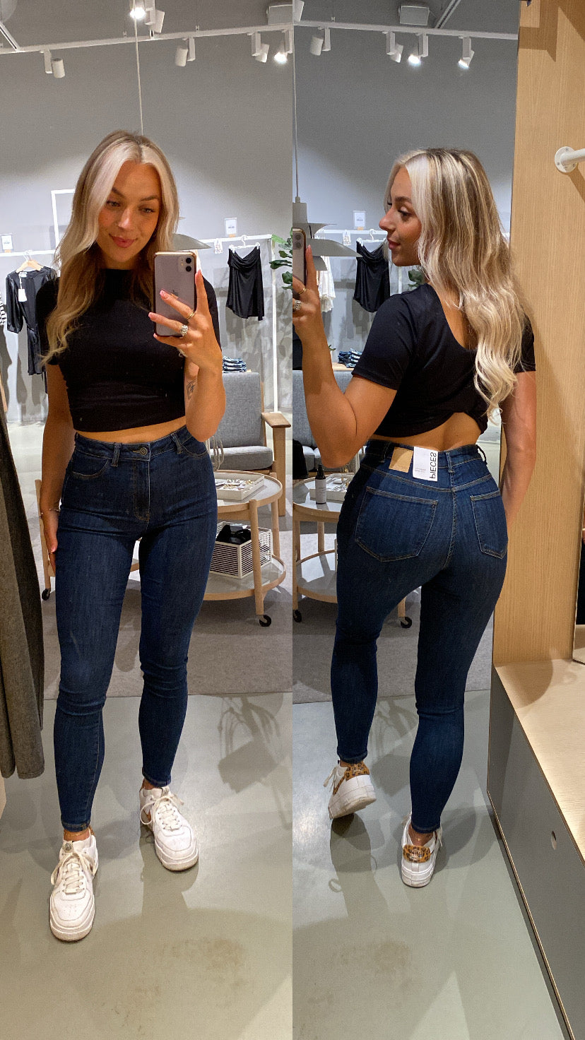 PCDEA Jeggings - Dark Blue Denim